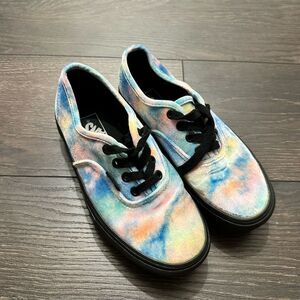 Vans Women’s 6 Tie Dye Platform Laceup Sneakers Shoes